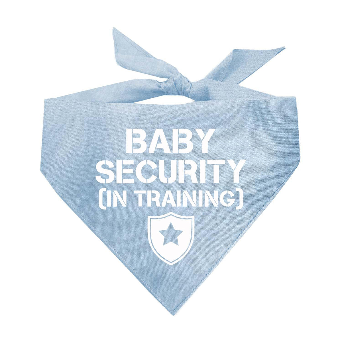 Baby Security in Training Baby Announcement Dog Bandana (Baby Blue OS 223)